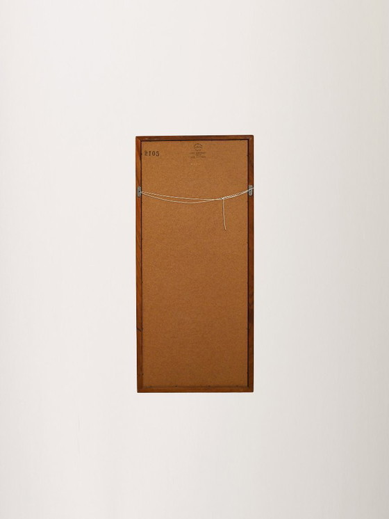 Image 1 of Deense rechthoekige teakhouten spiegel van Aksel Kjersgaard