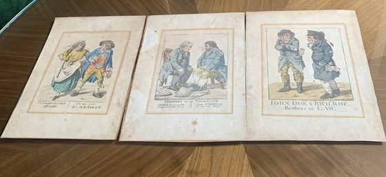 Robert DIGHTON (1752-1814) Raro: 6 Grabados / Social / Político – Pinturas y dibujos, Paper (photo 5 of 15)