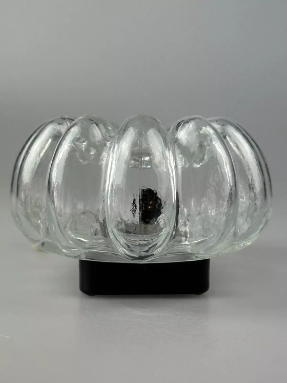 Image 1 of 60s 70s wall lamp made of glass & metal Bubble Wall Sconce Space Age Design