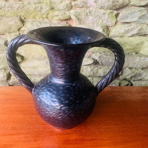 Vintage Vallauris vase signed B. Rubino
