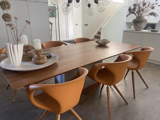 Bert Plantagie Table de Salle à Manger Extensible – eettafels, Metal, Wood (photo 2 of 6)