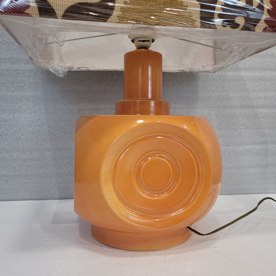 Image 1 of Lámpara Cerámica Naranja, 60’S – Alemania
