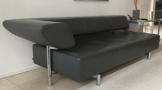 Image 1 of Canapé COR Design Arthe avec 2 fauteuils + repose-pieds - cuir gris