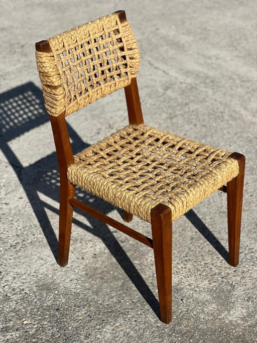 Chair by Adrien Audoux & Frida Minet for Vibo Vesoul, 1950s