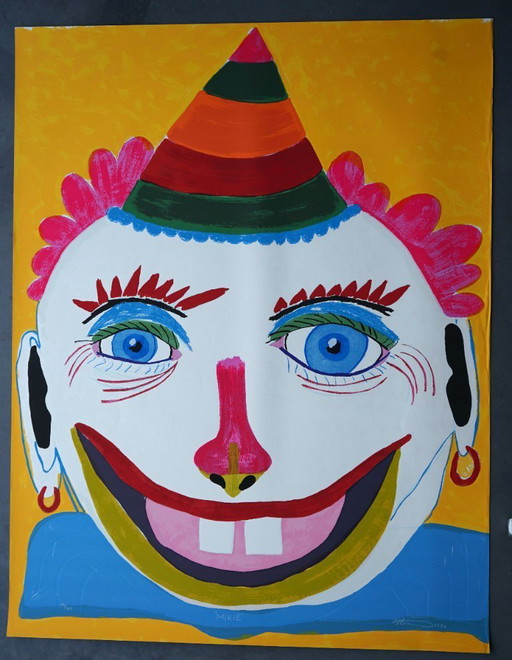 Frederick James Brown 'Mikie' 1990, grande serigrafia firmata