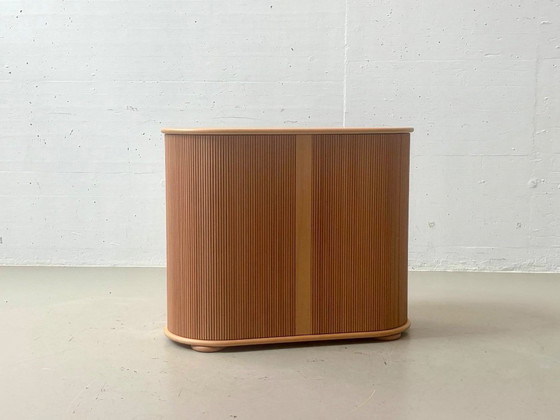 Röthlisberger roller shutter cabinet B by Trix & Robert Haussmann, 1977 – Storage cabinet, Wood (photo 16 of 19)
