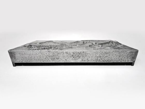 Kunstwerk Wanddecoratie Aluminium Jaren 70 – Metal, Vintage (photo 7 of 10)