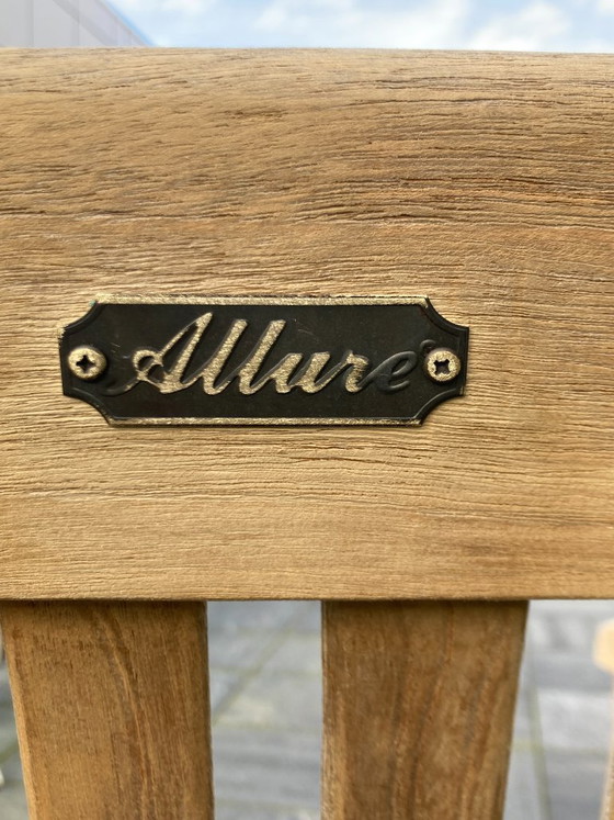 Image 1 of set of 4 Allure teak garden chairs