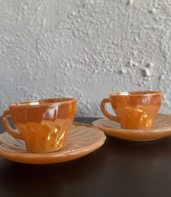 2 set vintage Fire King Kop e Schotel Van Anchor Hocking – Accessori da tavola, Glass (photo 4 of 18)