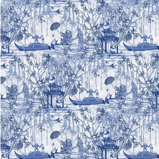 1rol Pandamonium - Antik Blau behang