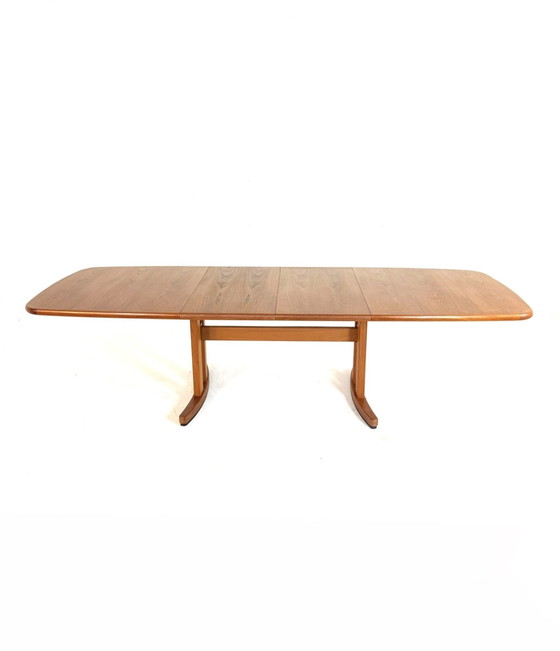 Image 1 of Tavolo da pranzo vintage XXXL estensibile in teak anni '80