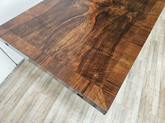 Art Decò Dining Table in Walnut Burl, 1940 – Wood (photo 5 of 21)