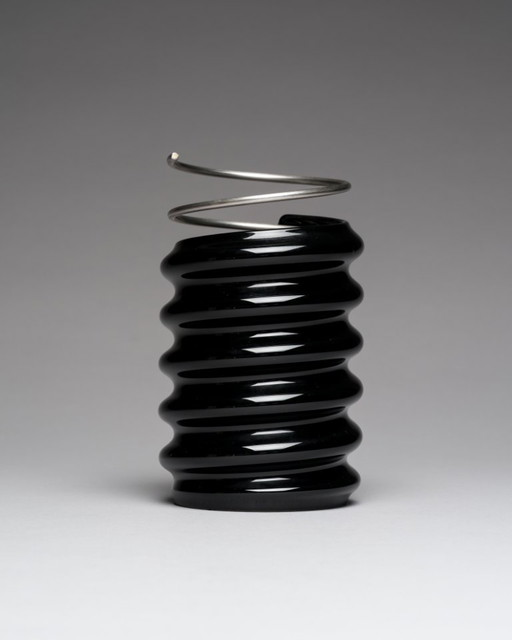 Rosenthal Studio-Line “Ringoletto” Transformable Vase Ron Arad Black Porcelain