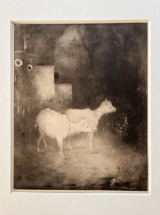 Image 1 of Jan Mankes 1889-1920 / Heliogravure Goats in Forest 1923