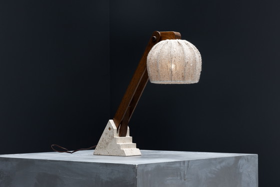 Image 1 of Mid Century Brutalistische tafellampen, Frankrijk, 1960