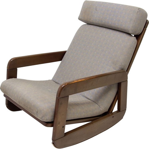 Mid Century rocking chair Czechoslovak 1960s