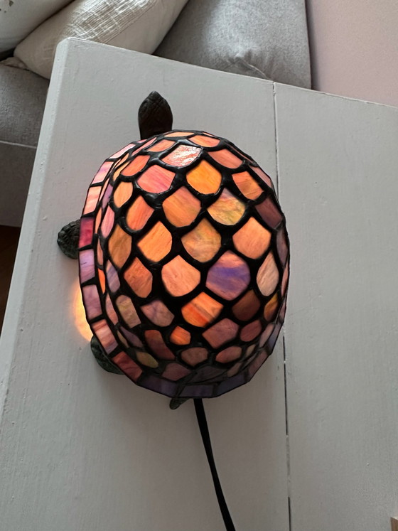 Lampada Tiffany Tartaruga – Lampade da tavolo, Vetro, Metallo (photo 4 of 10)