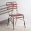 Antique red and white terrace chairs (c.1920). Set of 4 pieces – Garden chairs, Wood, Iron (photo 15 of 40)