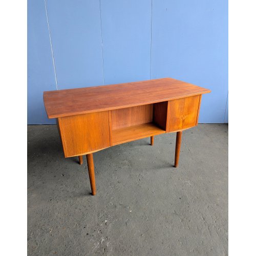 Scrivania vintage autoportante in teak, Danimarca anni '60 – Scrivanie, Wood, Mid Century Modern (photo 10 of 13)