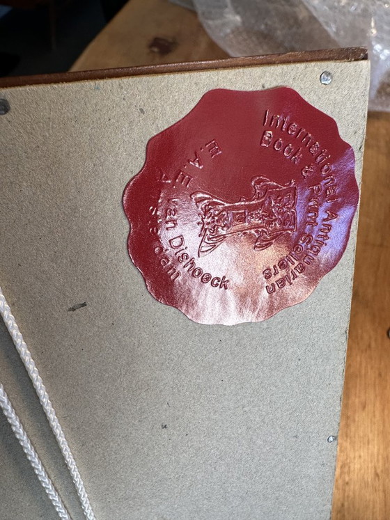 Litografia del 1869 della vecchia Borsa di Amsterdam. – Litografie e stampe, Glass, Paper (photo 4 of 7)