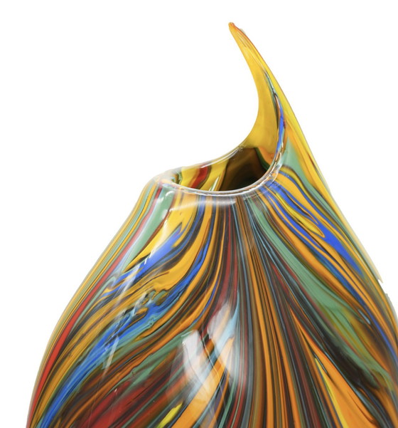 Image 1 of Multicolored Murano Glass Vase