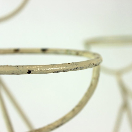 Image 1 of Large Mid Century Steel Plant Holder Stand, Czechoslovakia 1960s