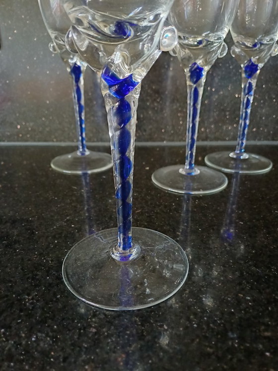 Image 1 of Boheems crystal wijnglazen 
