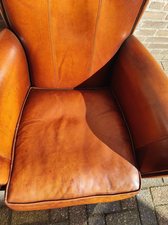 Image 1 of Fauteuil design en cuir de mouton Muylaert