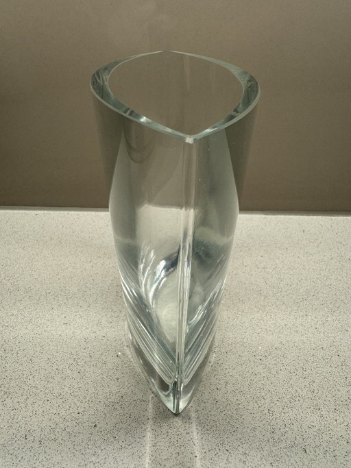 Heavy Krosno vase, 18cm height