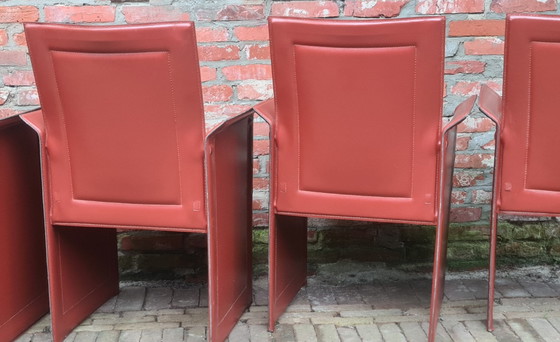 Image 1 of 4 vintage, design stoelen Matteo Grassi, Korium