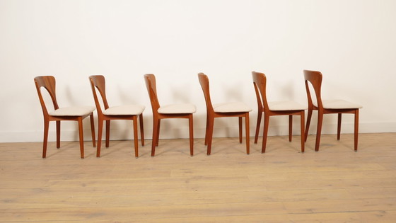 Image 1 of 6 x eetkamerstoel | Koefoeds Hornslets | Niels Koefoed | Model Peter | Teak