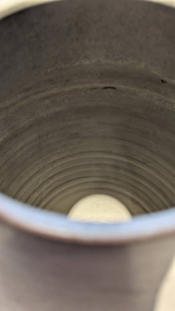 Image 1 of 47cm Hamelner Töpferei Bodenvase  Graue Glasur Keramik