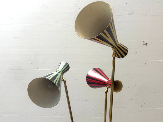 Rara lampada da terra di metà secolo prodotta da Lumenform, anni '60. – Lampade da terra, Metal (photo 8 of 15)