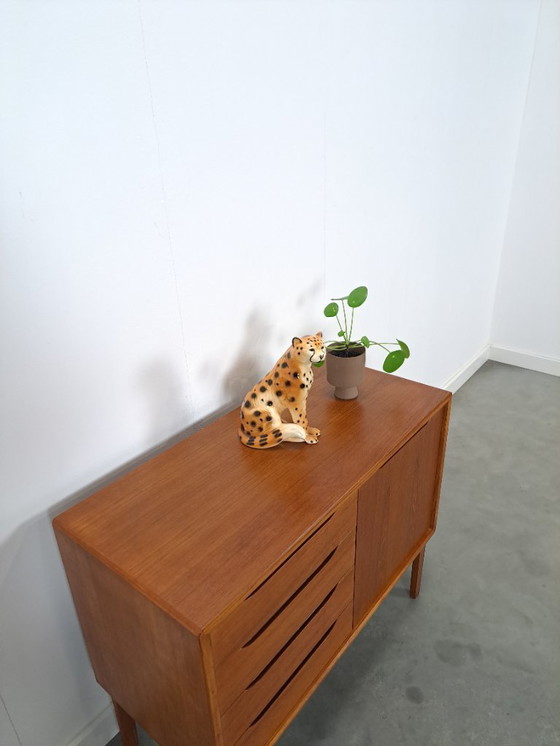 Image 1 of Teak Danish sideboard with drawers vintage