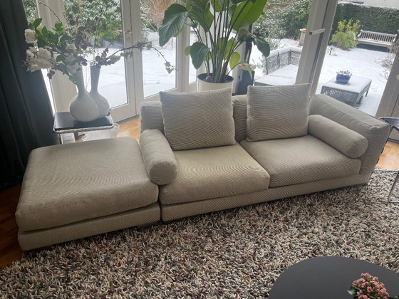 Image 1 of Flexform Cestone composizione angolare/2 panche con poggiapiedi