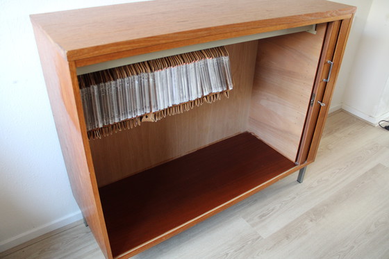 Image 1 of Mobiletto per batteria vintage Eeka – porta a rullo in teak