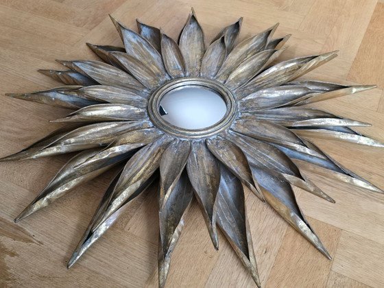 Image 1 of Enorme espejo de mayordomo Sunburst