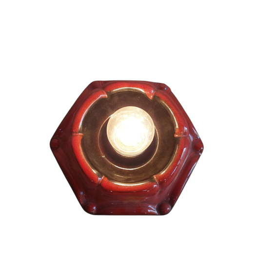 Image 1 of Vintage wandlamp keramiek 