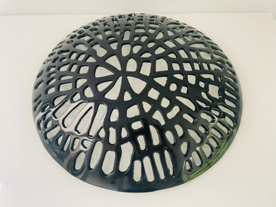 Image 1 of Graphic design bowl made of black coated steel