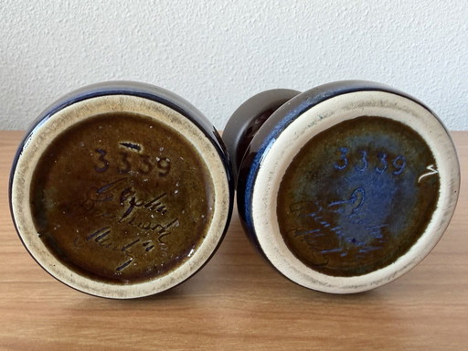 2 bougeoirs danois Søholm, designer : Einar Johansen Type 3339 de 1964