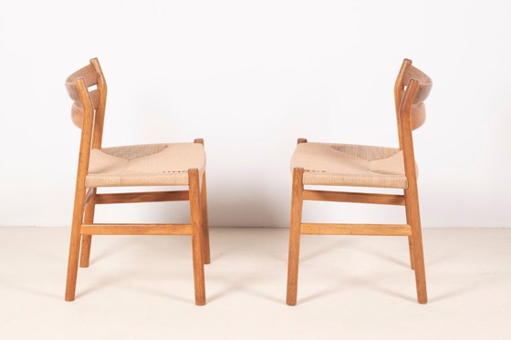 Image 1 of 4x Børge Mogensen BM1 Silla de comedor de roble, años 50 Dinamarca
