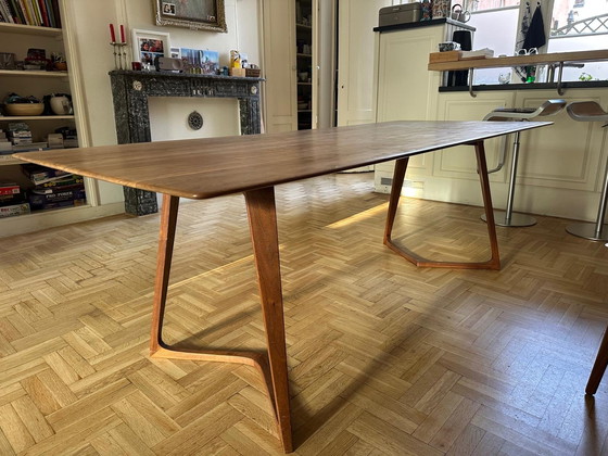 Image 1 of Time period walnut dining table