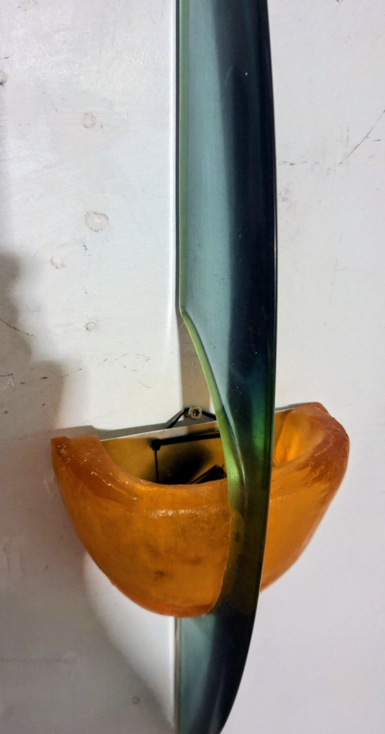 Image 1 of Steve Zoller fiberglass wall lamp from the 90s