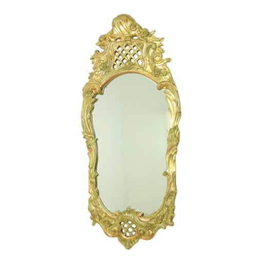 Zweedse Klassieke Spiegel Bladgoud Verguld 119cm
