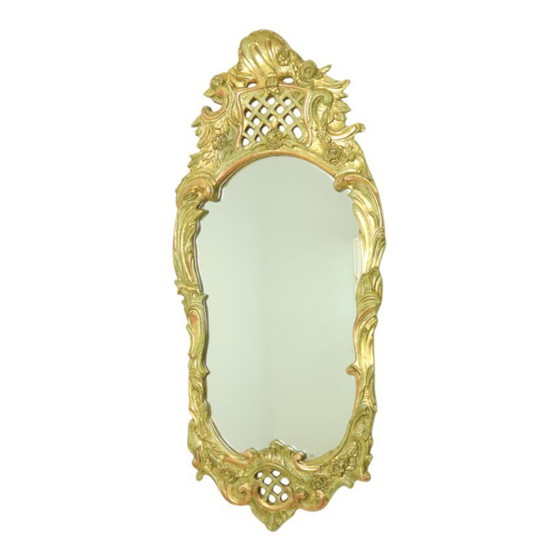 Image 1 of Zweedse Klassieke Spiegel Bladgoud Verguld 119cm