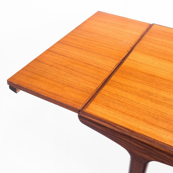 Mesa de comedor extensible de madera, Mesas de comedor, Marrón, Mid Century Modern (foto 12 de 15)