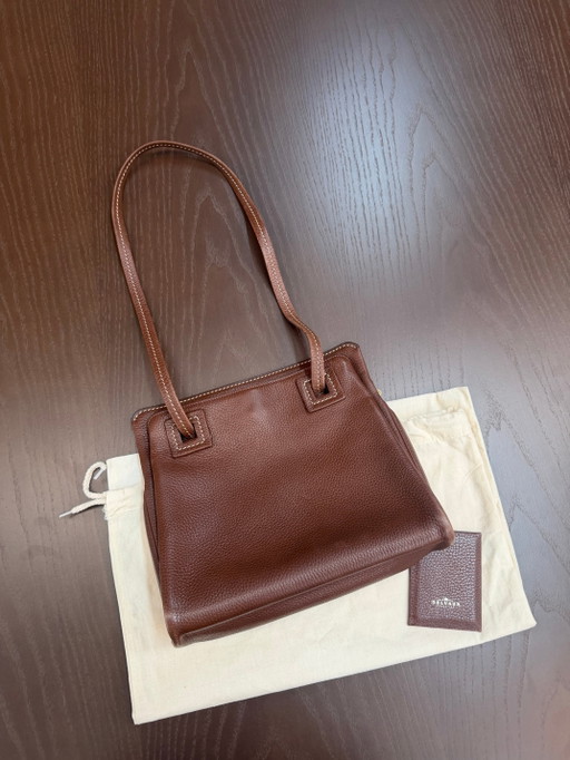 Cuir cognac Delvaux Nuage Marron – schoudertassen, Calfskin