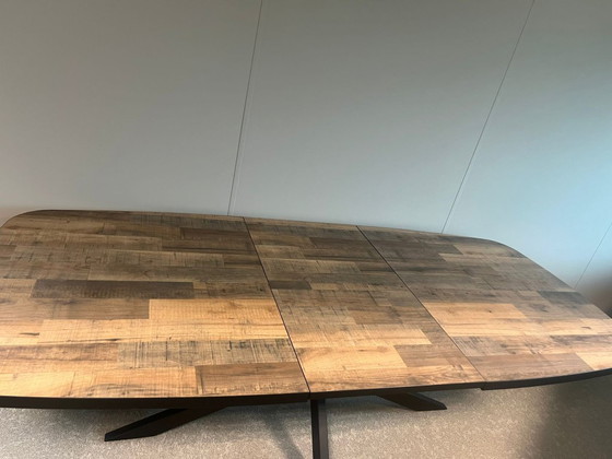 Uitschuifbare Ovale Eettafel Avalox - 190x110 (+60) cm – Henders & Hazel, Metal, Wood (photo 5 of 7)