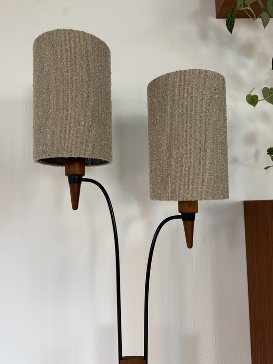 Image 1 of Lampada da terra vintage in teak anni '60