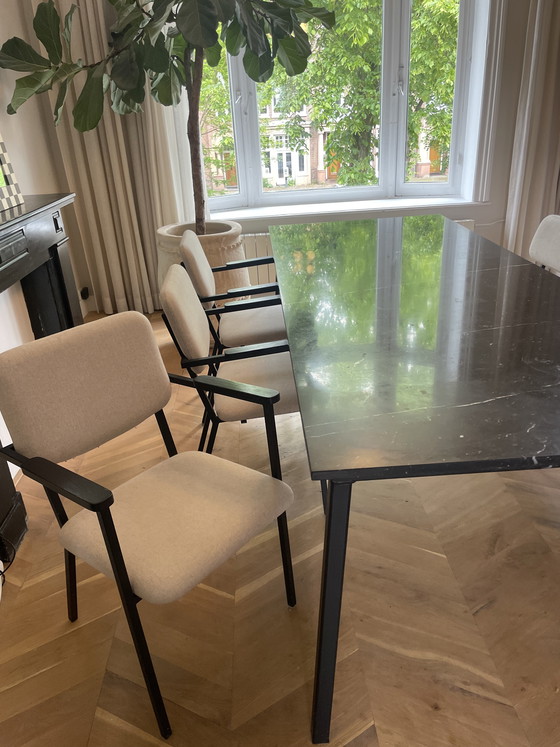 Image 1 of Conjunto de 3 sillas de comedor y banco de comedor Studio Henk